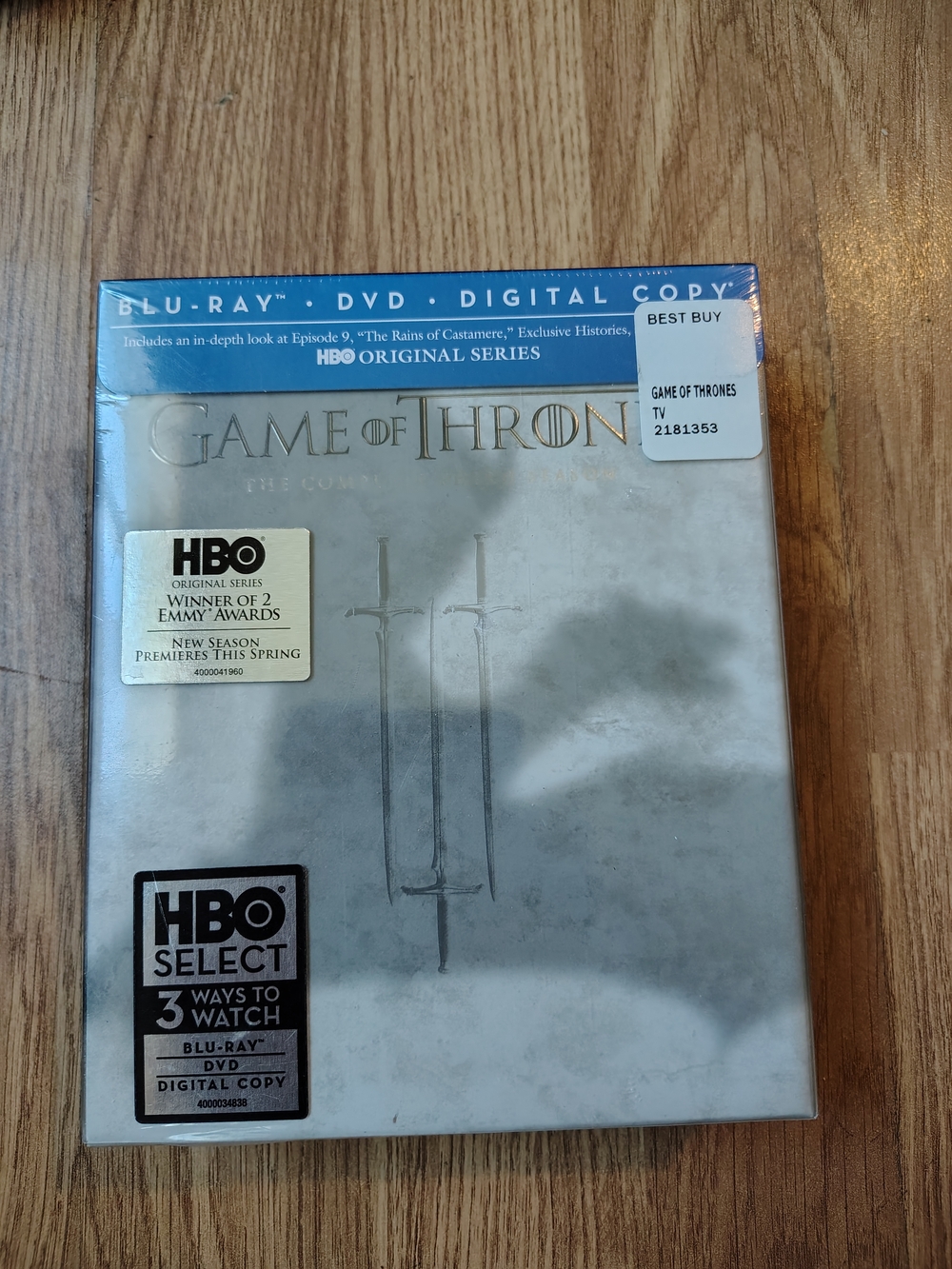 Game of Thrones The Complete Third Season Blu-Ray - DVD-Digital Copy Brand New